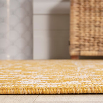 Malta Bohemian Medallion Textured Weave Indoor/outdoor Area Rug